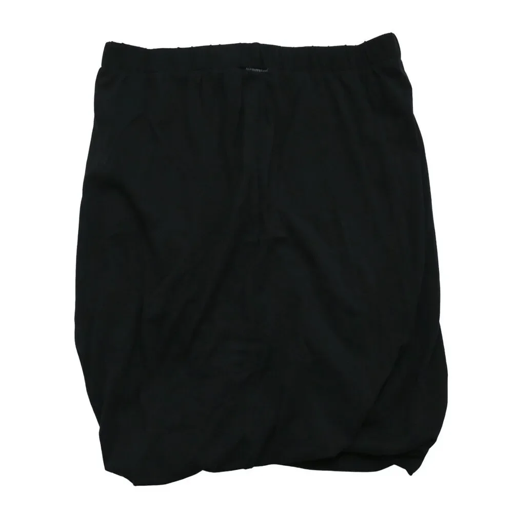 Grey State Sz 1 Marais Skirt Noir Black Stretch Pull On Casual Midi‎ Skirt Women